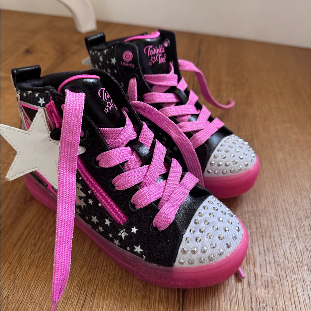 Skechers Kids Sneakers - Black and Pink